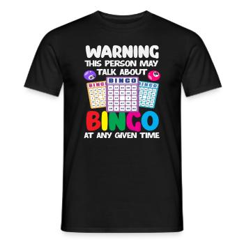 Bingo Player Beware parle toujours de bingo - T-shirt homme - noir - Devant - AI Model Male 178 light (178cm)