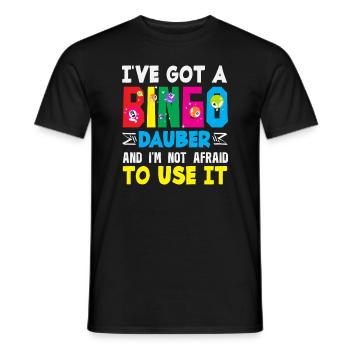 Bingo Spieler Dauber Nicht Zu Fürchten - Männer T-Shirt - Schwarz - Vorne - AI Model Male 178 light (178cm)