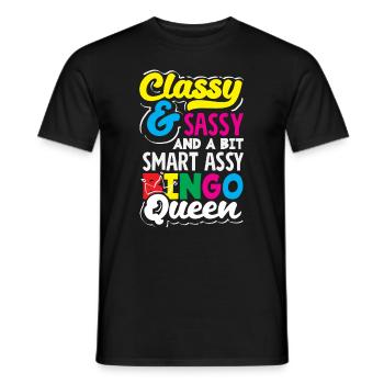 Classy Sassy Bingo Queen Spielerin - Männer T-Shirt - Schwarz - Vorne - AI Model Male 178 light (178cm)