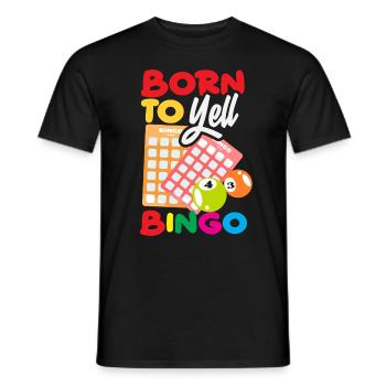 Bingo Players Born to Call - Men's T-Shirt - black - Front - AI Model Male 178 light (178cm)