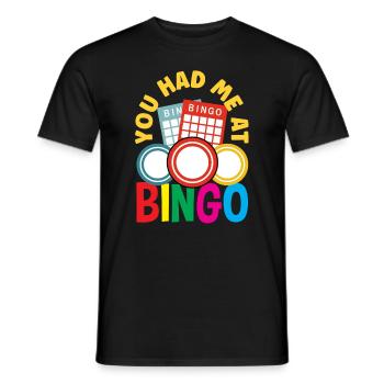 Vous m’avez déjà eu au bingo - T-shirt homme - noir - Devant - AI Model Male 178 light (178cm)