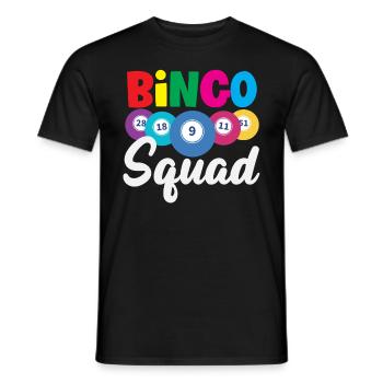 Bingo Squad Colorful Gameplay - Men's T-Shirt - black - Front - AI Model Male 178 light (178cm)