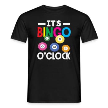 It's Bingo Time Fun - Men's T-Shirt - black - Front - AI Model Male 178 light (178cm)