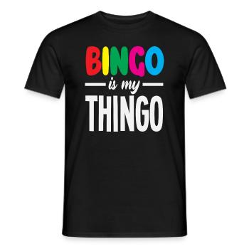 Le bingo est mon truc - Votre jeu - T-shirt homme - noir - Devant - AI Model Male 178 light (178cm)
