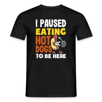 Amateurs de hot-dogs J’ai mangé des hot-dogs - T-shirt homme - noir - Devant - AI Model Male 178 light (178cm)