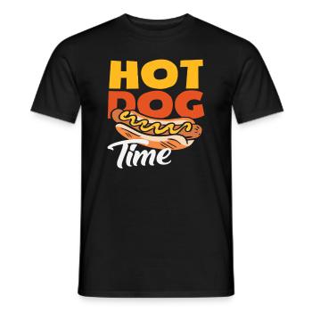 L’heure du hot-dog pour les amateurs de hot-dogs - T-shirt homme - noir - Devant - AI Model Male 178 light (178cm)