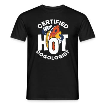 Amateur de hot-dogs certifié - T-shirt homme - noir - Devant - AI Model Male 178 light (178cm)