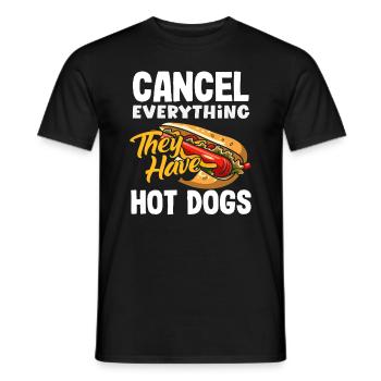 Amateur de hot-dogs Funny Fancy Délicieux hot-dogs - T-shirt homme - noir - Devant - AI Model Male 178 light (178cm)