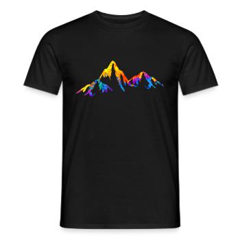 Mountain Mountains Alps Gift - Men's T-Shirt - black - Front - AI Model Male 178 light (178cm)