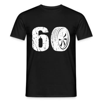 60 Auto Motorsport - Men's T-Shirt - black - Front - AI Model Male 178 light (178cm)