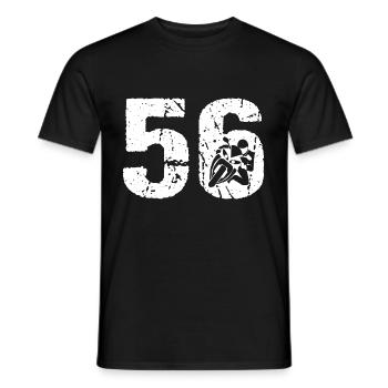 Motorcycle 56 Motorcyclist Moto - Men's T-Shirt - black - Front - AI Model Male 178 light (178cm)