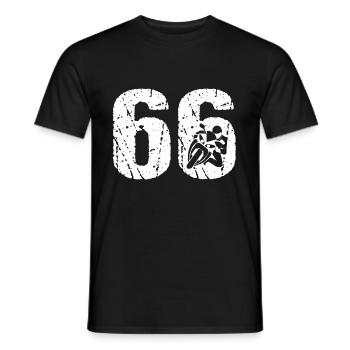 Motorcycle 66 Motorcyclist Moto - Men's T-Shirt - black - Front - AI Model Male 178 light (178cm)