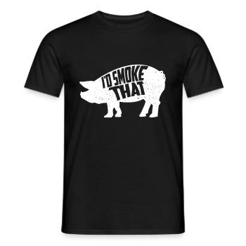 Griller les charcutiers - T-shirt homme - noir - Devant - AI Model Male 178 light (178cm)