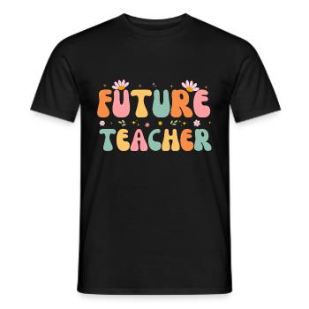 Groovy Future Teacher Étudiant Professeur de fin d’études - T-shirt homme - noir - Devant - AI Model Male 178 light (178cm)