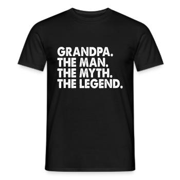 Super Opa. Der Mann. Der Mythos.The Legend.Birthday - Männer T-Shirt - Schwarz - Vorne - AI Model Male 178 light (178cm)