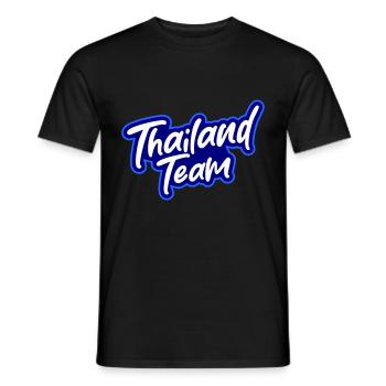 Thailand Team - Men's T-Shirt - black - Front - AI Model Male 178 light (178cm)