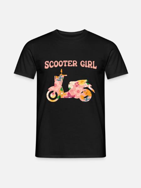 Scooter Moped Moped Scooter - Men's T-Shirt - black