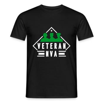 DDR NVA Veteran Vater Geschenk - Männer T-Shirt - Schwarz - Vorne - AI Model Male 178 light (178cm)