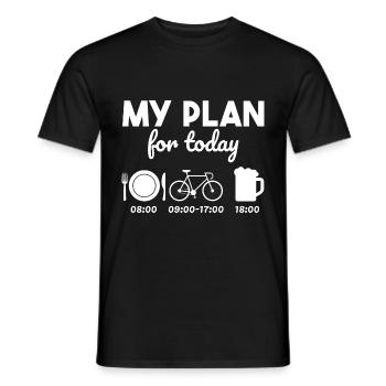 Vélo de route Cadeau cycliste - T-shirt homme - noir - Devant - AI Model Male 178 light (178cm)