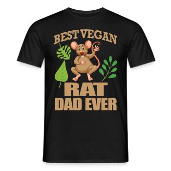 Rat - Men's T-Shirt - black - Front - AI Model Male 178 light (178cm)