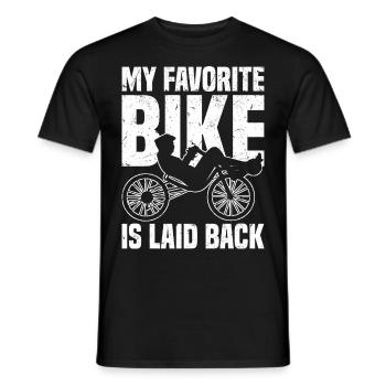 Velomobil | Recumbent Trike Triker Sport Geschenk - Männer T-Shirt - Schwarz - Vorne - AI Model Male 178 light (178cm)