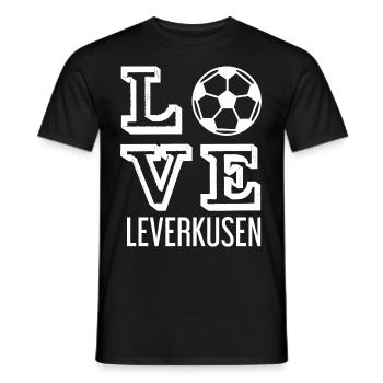 Love Leverkusen / Stadt Design - Männer T-Shirt - Schwarz - Vorne - AI Model Male 178 light (178cm)