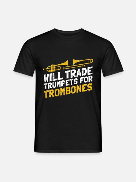 Trombone - Men's T-Shirt - black