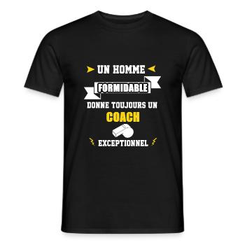 Homme formidable COACH exceptinnel - T-shirt homme - noir - Devant - AI Model Male 178 light (178cm)