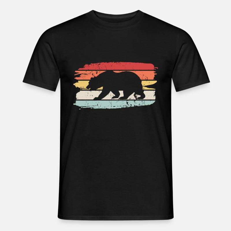 Bär - Männer T-Shirt - Schwarz