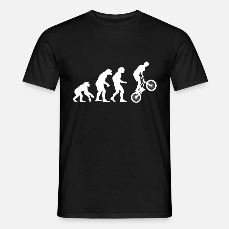 Evolution - BMX - Männer T-Shirt - Schwarz