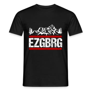 Erzgebirge Schneehübel Wanderung Geschenk - Männer T-Shirt - Schwarz - Vorne - AI Model Male 178 light (178cm)