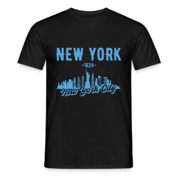 New York State Gift - Men's T-Shirt - black - Front - AI Model Male 178 light (178cm)