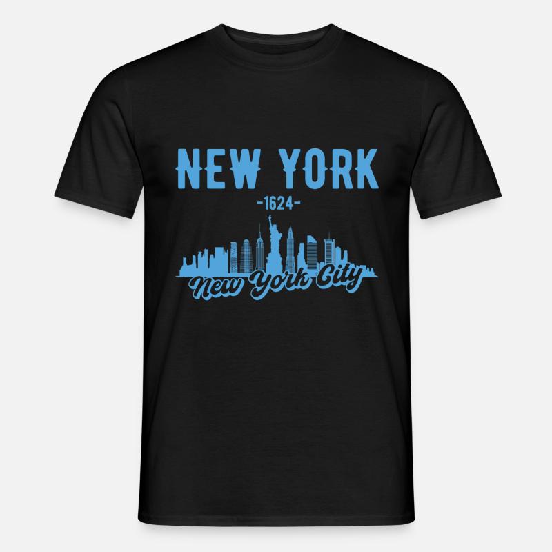 New York State Geschenk - Männer T-Shirt - Schwarz