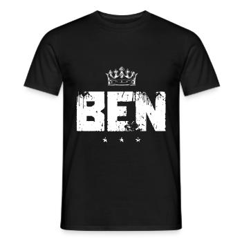 Benoît - T-shirt homme - noir - Devant - AI Model Male 178 light (178cm)
