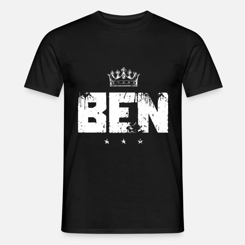 Ben - Männer T-Shirt - Schwarz