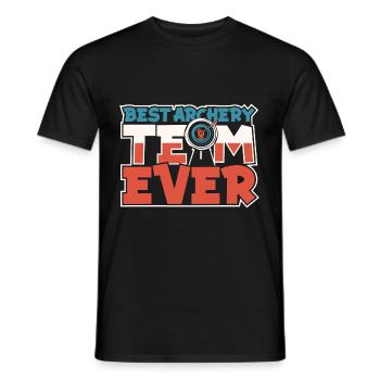 Bogenschütze Bogensport Pfeil Bogen Bogenschießen - Männer T-Shirt - Schwarz - Vorne - AI Model Male 178 light (178cm)