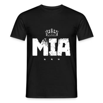 MIA - Men's T-Shirt - black - Front - AI Model Male 178 light (178cm)