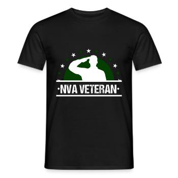 DDR Veteran Armee Militär Geschenk - Männer T-Shirt - Schwarz - Vorne - AI Model Male 178 light (178cm)