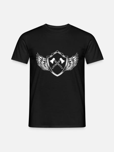 Axe Coat of Arms - Men's T-Shirt - black
