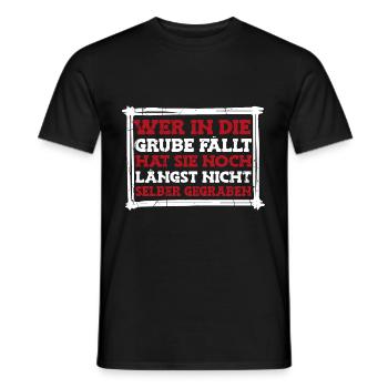 Sarkusmus Spruch Schwarzer Humor Lustiges Ironie - Männer T-Shirt - Schwarz - Vorne - AI Model Male 178 light (178cm)