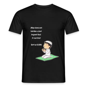 Koran Surah verse Allah Allah Islam Muslim Gift - Men's T-Shirt - black - Front - AI Model Male 178 light (178cm)