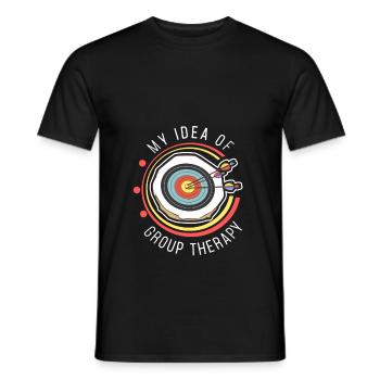 Archery shooting sports target gift - Men's T-Shirt - black - Front - AI Model Male 178 light (178cm)