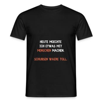 Büro Lustige Witzige Sprüche Humor Arbeit Job Chef - Männer T-Shirt - Schwarz - Vorne - AI Model Male 178 light (178cm)