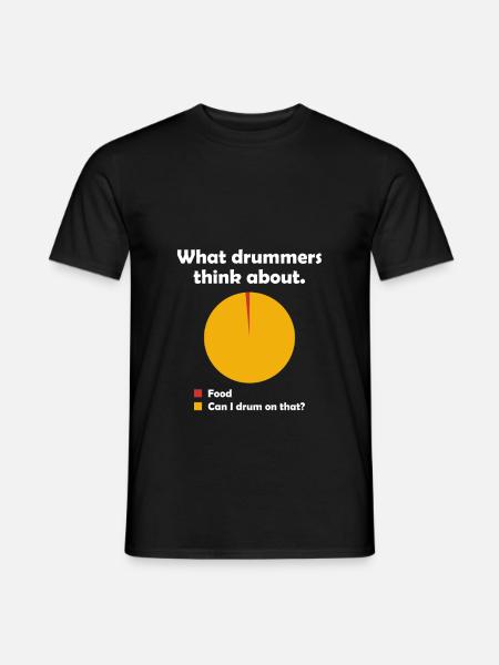 Schlagzeuger Schlagzeug Drummer Lustig Spruch Meme - Männer T-Shirt - Schwarz