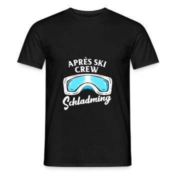Apres Ski Schladming Crew Team Party vacances au ski - T-shirt homme - noir - Devant - AI Model Male 178 light (178cm)
