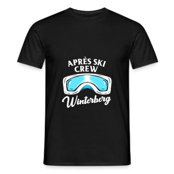 Apres Ski Winterberg Crew Team Party Skiurlaub - Männer T-Shirt - Schwarz - Vorne - AI Model Male 178 light (178cm)