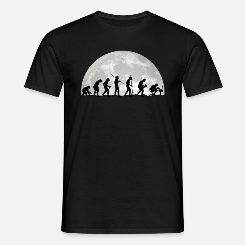 Evolution Geek Computer Programmer Gift - Men's T-Shirt - black