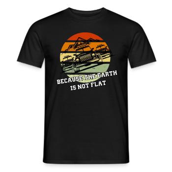 Off Road 4X4 Vintage Retro 70 Geländewagen - T-shirt homme - noir - Devant - AI Model Male 178 light (178cm)