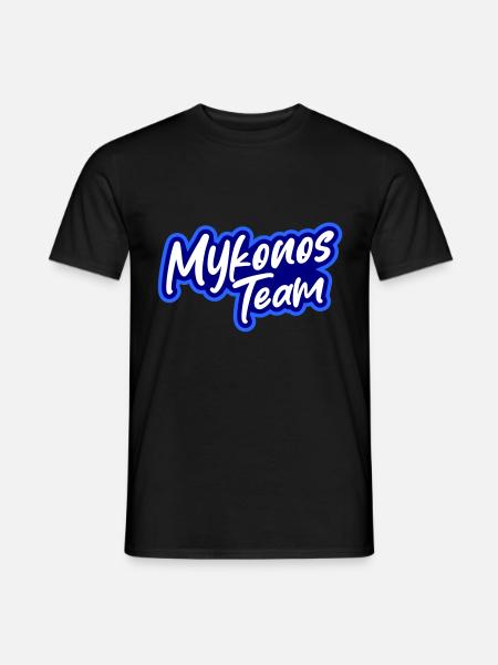 Mykonos Team - Männer T-Shirt - Schwarz