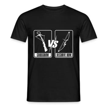 Bogenschütze Bogensport Pfeil Bogen Bogenschießen - Männer T-Shirt - Schwarz - Vorne - AI Model Male 178 light (178cm)